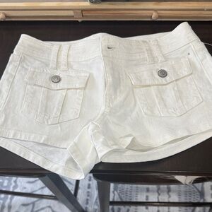 Aeropostale Women's Crisp White Jean Shorts